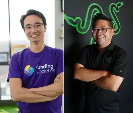 Kelvin Teo (Co-founder, Funding Societies), Lee Li Meng (CEO, Razer Fintech)